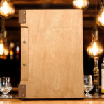 wooden menu